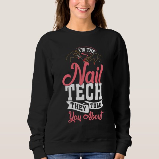 Nagel Tech Technicus Tafel Poetsen Cosmetologist Trui (Voorkant)