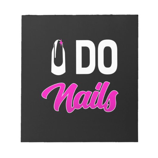 Nagelartiest Doet Nagels Notitieblok (Voorkant)