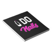 Nagelartiest Doet Nails Notitieblok (Schuin)