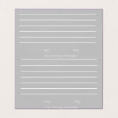 Nagelartiest Glow Script Handgetekende Afspraak Visitekaartje (Binnenkant ongevouwen)