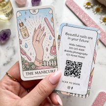 Nagelartiest Hemel Tarot Visitekaartje