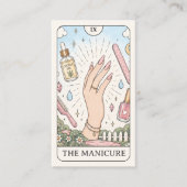 Nagelartiest Hemel Tarot Visitekaartje (Voorkant)
