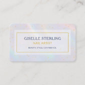 Nagelartiest Holografische QR-code Visitekaartje (Voorkant)