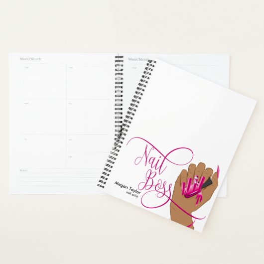 Nagelbaas, nageltechnicus, lange nagels, manicure planner (Display)