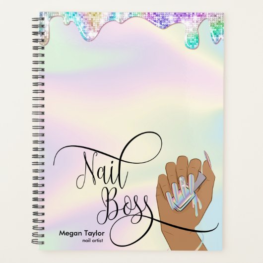 Nagelbaas, nageltechnicus, lange nagels, manicure planner (Voorkant)