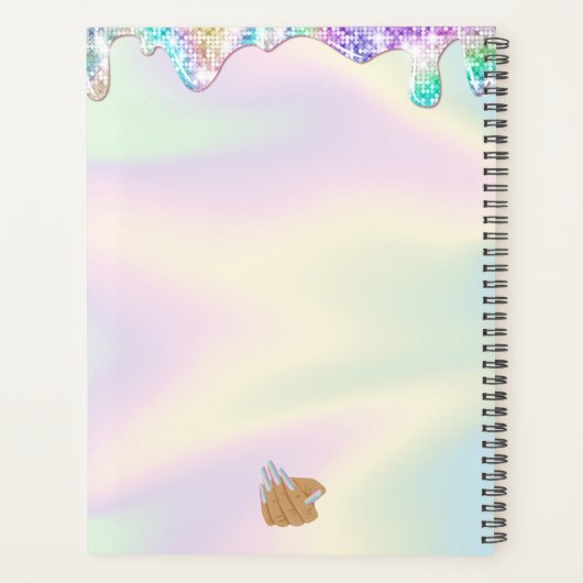 Nagelbaas, nageltechnicus, lange nagels, manicure  planner (Achterkant)