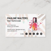 Nagelfles en Pet | manicure Klantenkaartje (Voorkant)