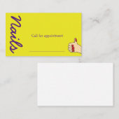 Nagelkaart Visitekaartje (Voorkant / Achterkant)