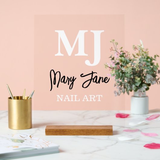 Nagelkunst Elegant Acryl Bord (Huwelijk)