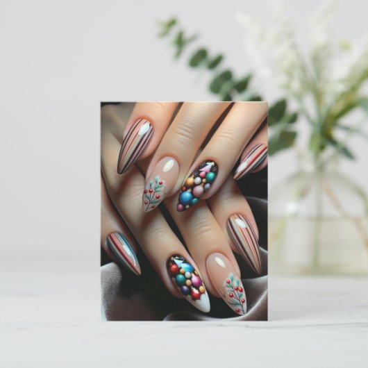 Nagelkunst, Postcrossing Briefkaart (Staand voorkant)