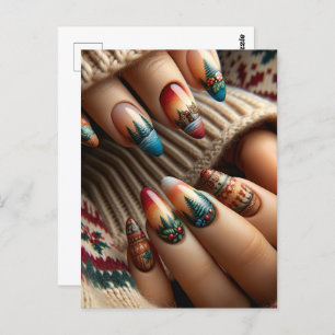 Nagelkunst, Postcrossing Briefkaart