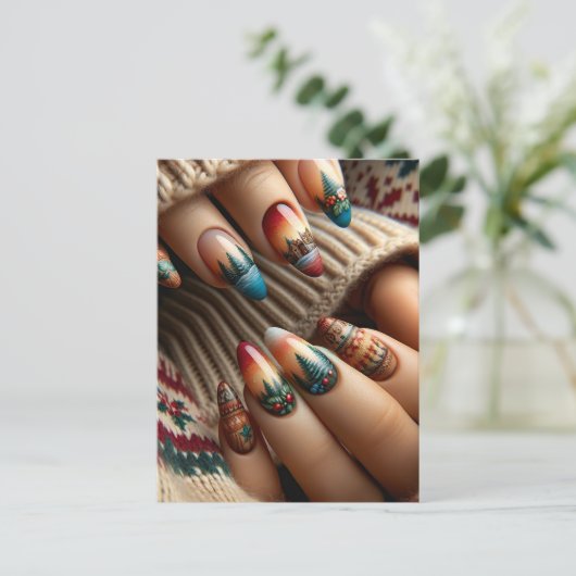 Nagelkunst, Postcrossing Briefkaart (Staand voorkant)