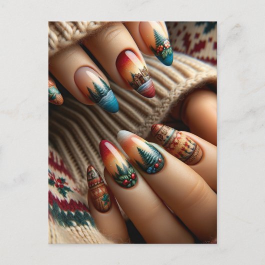 Nagelkunst, Postcrossing Briefkaart (Voorkant)