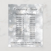 nagelkunstenaar business gepersonaliseerde flyer (Achterkant)