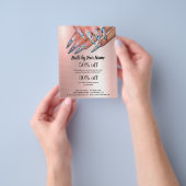 nagelkunstenaar business gepersonaliseerde flyer (Hand)