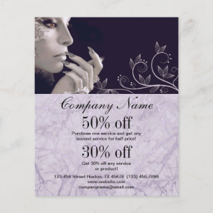 nagelkunstenaar business gepersonaliseerde flyer