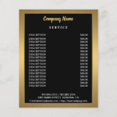 nagelkunstenaar business gepersonaliseerde flyer (Achterkant)