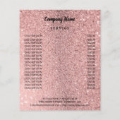 nagelkunstenaar business gepersonaliseerde flyer (Achterkant)