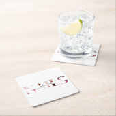 Nagelkunstenaar Elegant Modern Wit Roze Manicurist Kartonnen Onderzetters (Insitu)