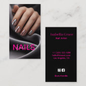 Nagelkunstenaar Foto Visitekaartje (Voorkant / Achterkant)