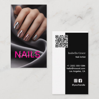 Nagelkunstenaar Foto Visitekaartje