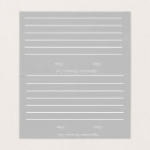 Nagelkunstenaar Glow Script Handgetekende Afspraak Visitekaartje (Binnenkant ongevouwen)