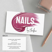 Nagelkunstenaar Mauve Poolse moderne typografie Visitekaartje