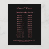 Nagelkünstlergeschäft personalisierter Flyer (Achterkant)