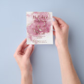 Nagelkünstlergeschäft personalisierter Flyer (Hand)