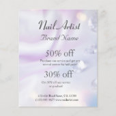 Nagelkünstlergeschäft personalisierter Flyer (Voorkant)