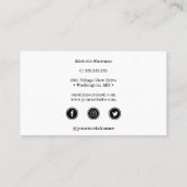 Nagellak Borstel Nagelsalon Manicure Sociale media Visitekaartje (Achterkant)