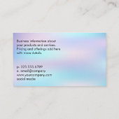 Nagellak borstel | Pastelverloop Achtergrond Visitekaartje (Achterkant)