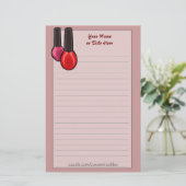 nagellak briefpapier (Staand voorkant)