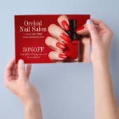Nagellak Esthetisch Nail Salon prijslijsten Flyer (Hand)