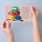 Nagellak Esthetisch Nail Salon prijslijsten Flyer (Hand)