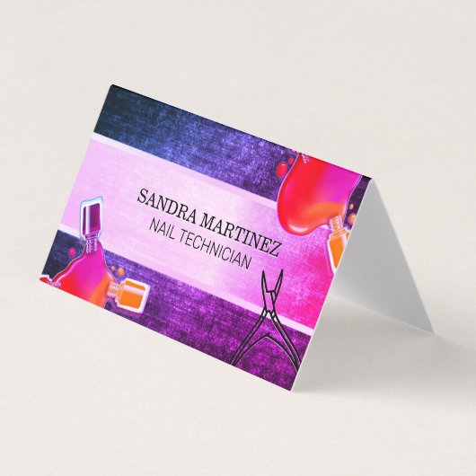 Nagellak Fles Pour | nagelknippers Visitekaartje (Voorkant)