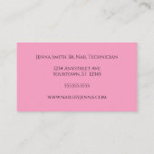 Nagellak flessen Nail Artist Manicurist Visitekaartje (Achterkant)