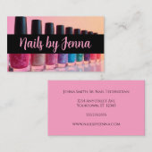 Nagellak flessen Nail Artist Manicurist Visitekaartje (Voorkant / Achterkant)