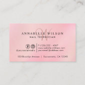 Nagellak Flessen Waterverf Monogram Klantenkaartje (Achterkant)