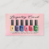 Nagellak Flessen Waterverf Monogram Klantenkaartje (Voorkant)