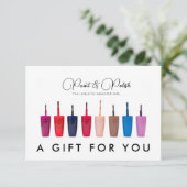 Nagellak Kleurenset Nagelsalon Cadeaubon (Staand voorkant)