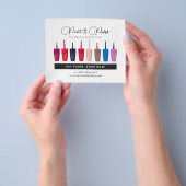 Nagellak Kleurenset Nagelsalon Flyer (Hand)