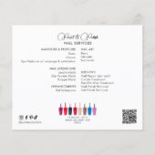 Nagellak Kleurenset Nagelsalon Flyer (Achterkant)