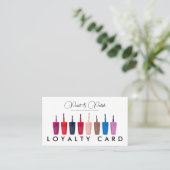 Nagellak Kleurenset Nagelsalon Loyalty Kaart (Staand voorkant)