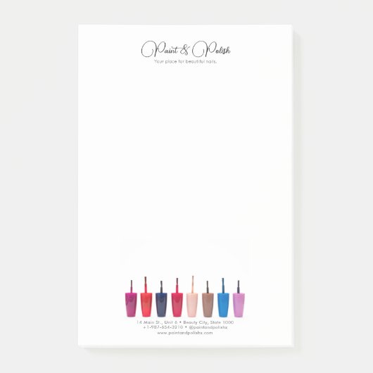 Nagellak Kleurenset Nagelsalon Post-it® Notes (Voorkant)