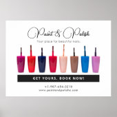 Nagellak Kleurenset Nagelsalon Poster (Voorkant)