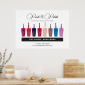 Nagellak Kleurenset Nagelsalon Poster (Keuken)