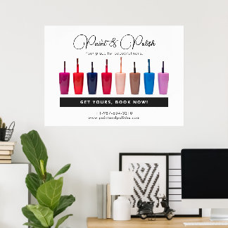 Nagellak Kleurenset Nagelsalon Poster