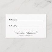 Nagellak Kleurenset Nagelsalon Referral Kaart (Achterkant)