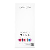 Nagellak Kleurenset Nagelsalon Services Menu (Voorkant)